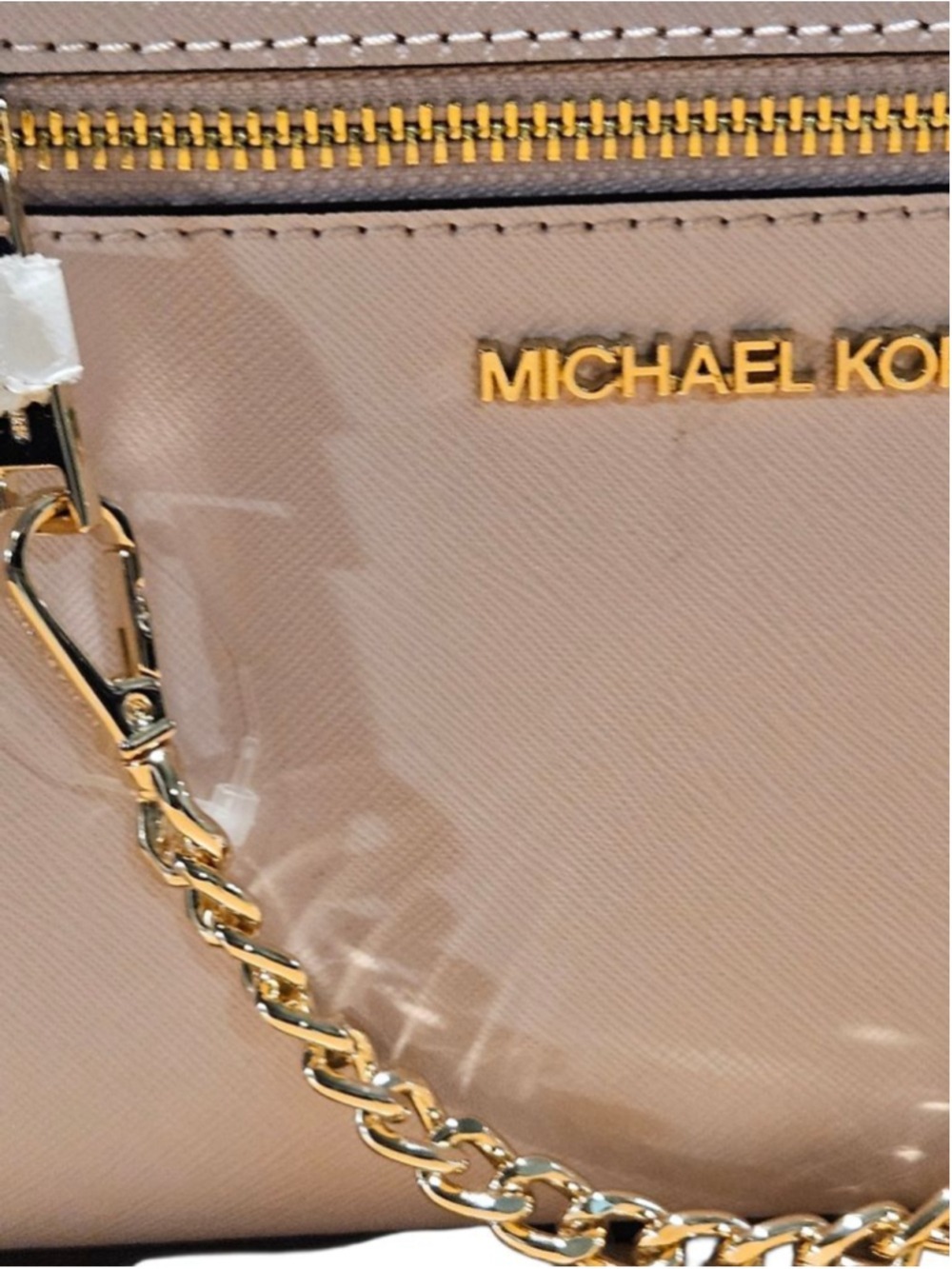 Michael Kors Crossbody Bag One Size Pink with Gold Chain - Picture 8 of 16